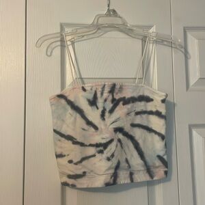 American Eagle Cropped Tye Dye Tube Top